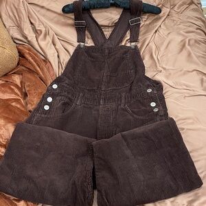 Chocolate Ziggy Corduroy Overalls